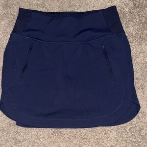 Athleta small Fairway golf 16” skirt skort navy blue womens athletic pickleball